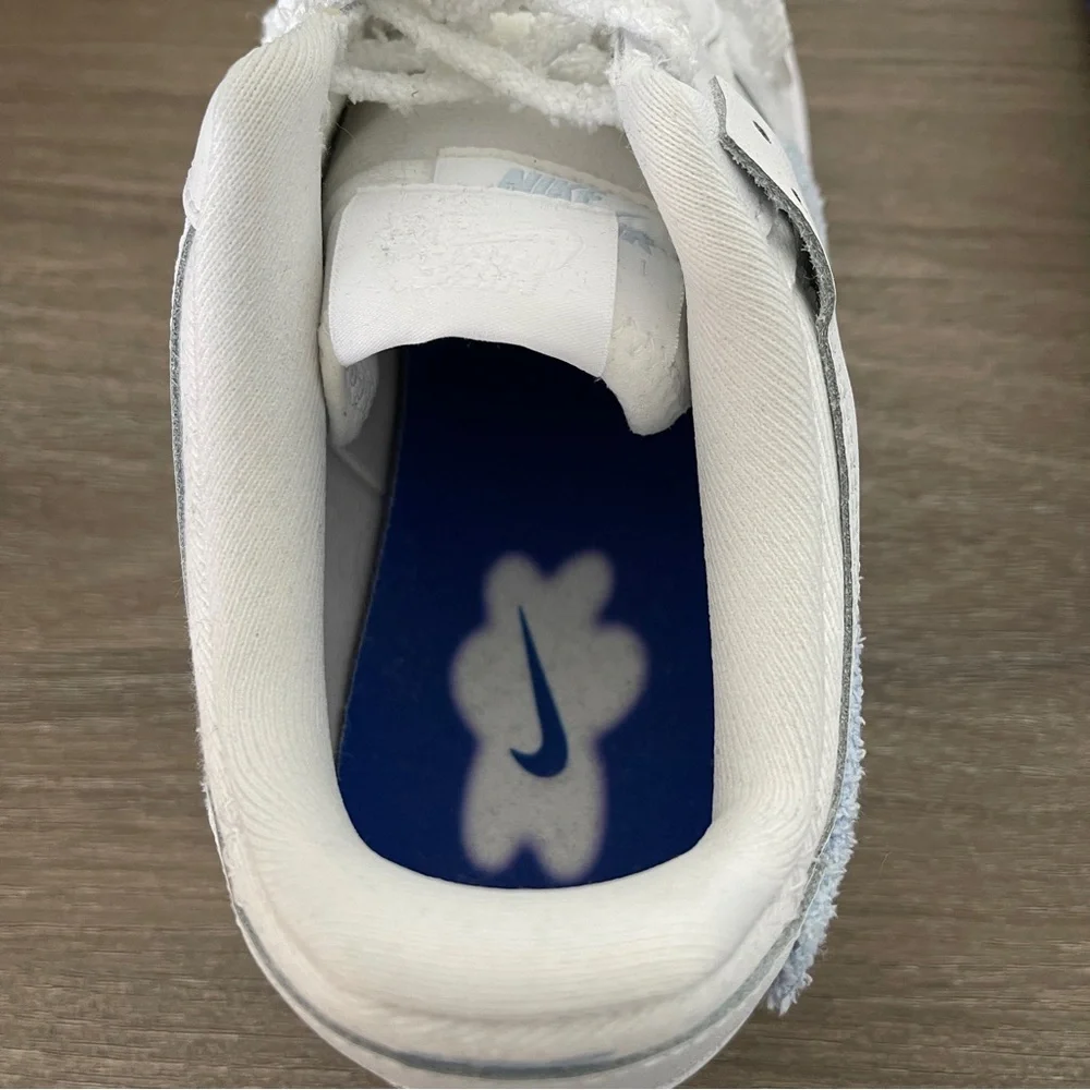 Nike Air Force 1 Low Shadow Chenille Swoosh Blue Tint (Women's) FJ4567-100 w/box - Picture 8 of 14